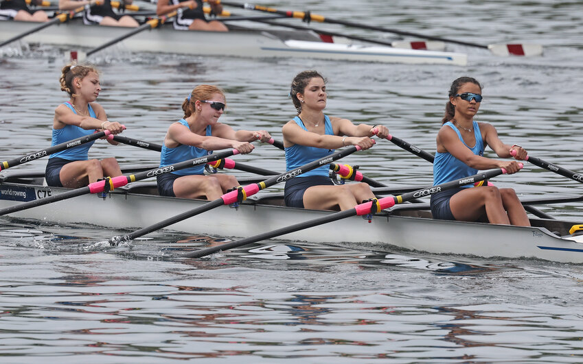 The faster of two varsity quads raced by Springside Chestnut Hill Academy came in second in its flight.