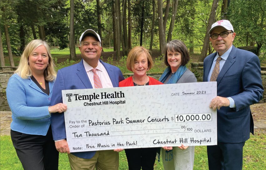 Temple Health Chestnut Hill Hospital is once again sponsoring free concerts in Pastorius Park this summer.