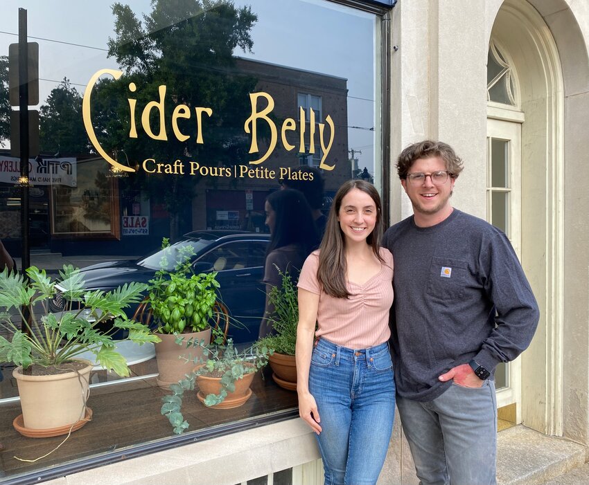 Matt and Kim Vendeville are opening their new Cider Belly taproom on Friday.