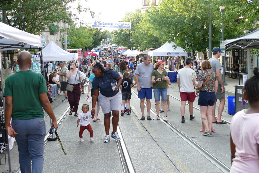 Hundreds of people turned out for Mt. Airy&rsquo;s Supper Sessions dinner festival on Germantown Avenue last Wednesday.