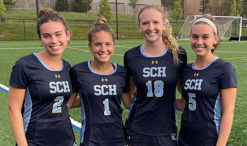 The Blue Devils' senior field hockey captains for 2023 are (from left) Kerry O'Donnell, Maddie Caliendo, Madison Freeman and Riley O'Donnell.