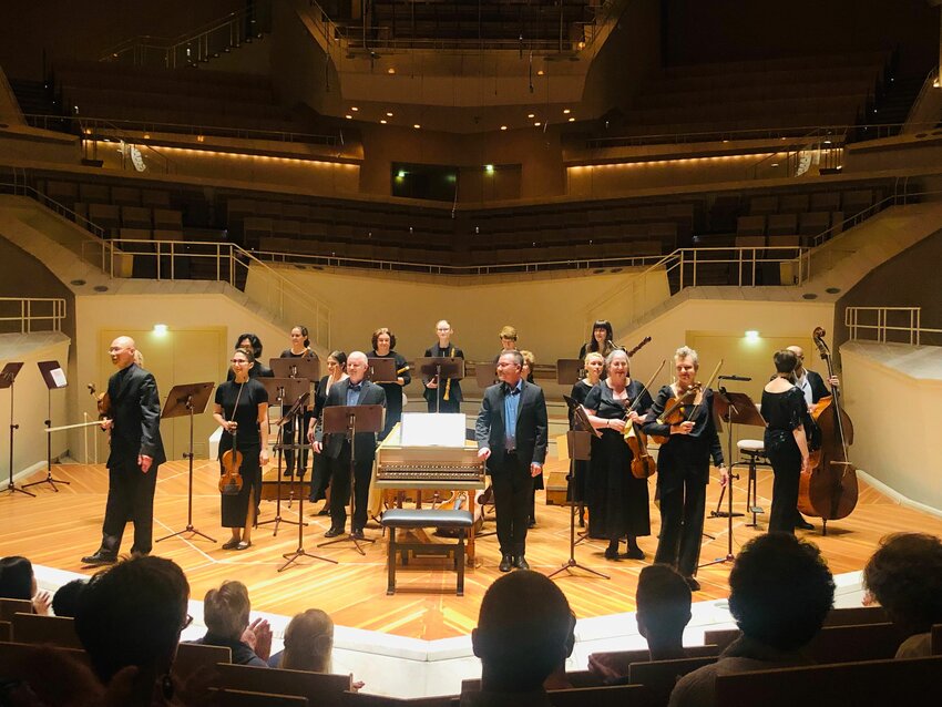 Tempesta, taking a bow at the Berlin Philharmonic this past June.