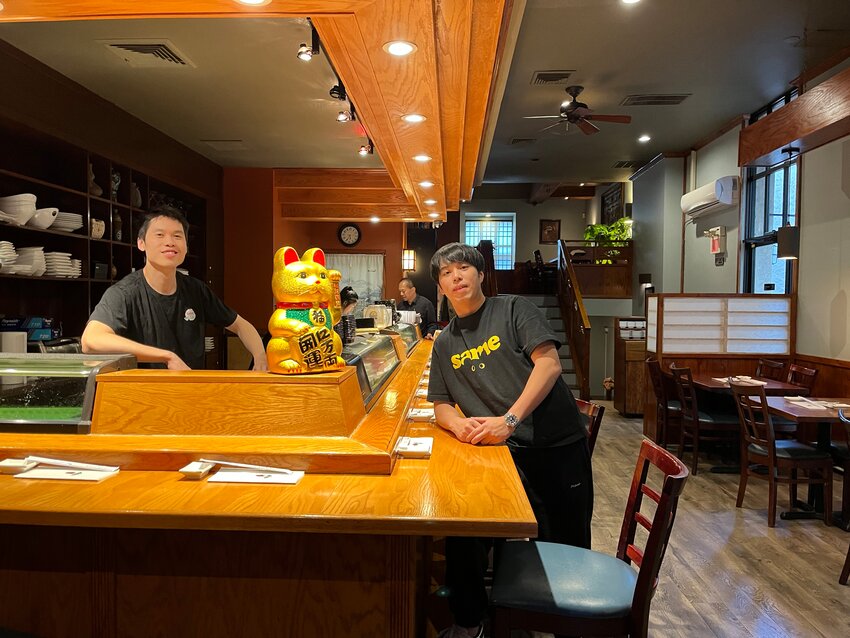 Owner Owen Chen, left, and server Abel Lin are two of the new faces at Sakura Ramen and Sushi Bar, a new restaurant operating in the space formerly occupied by Osaka.