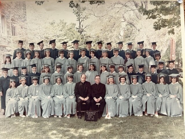 When OMC's Class of 1967 posed for their graduation photo, they didn't know what the future might hold. At a recent reunion they discovered that, even though they've taken different paths, their childhood friendships are still strong.