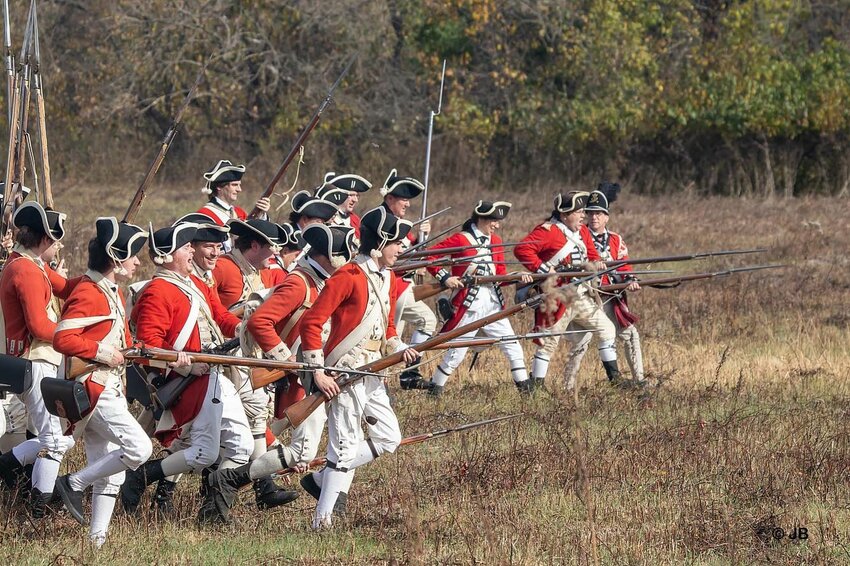 Reenactors will recreate Continental Army skirmishes with British troops during Hope Lodge&rsquo;s 42nd Annual Whitemarsh Encampment event, Saturday, Nov. 4, which will also include demonstrations of colonial open-hearth cooking, games for youngsters, art presentations by artist Ed Cane, and a lecture and a book signing by C. J. McGroarty, author of &ldquo;Clara in a Time of War,&rdquo; a love story set during the Revolutionary War.