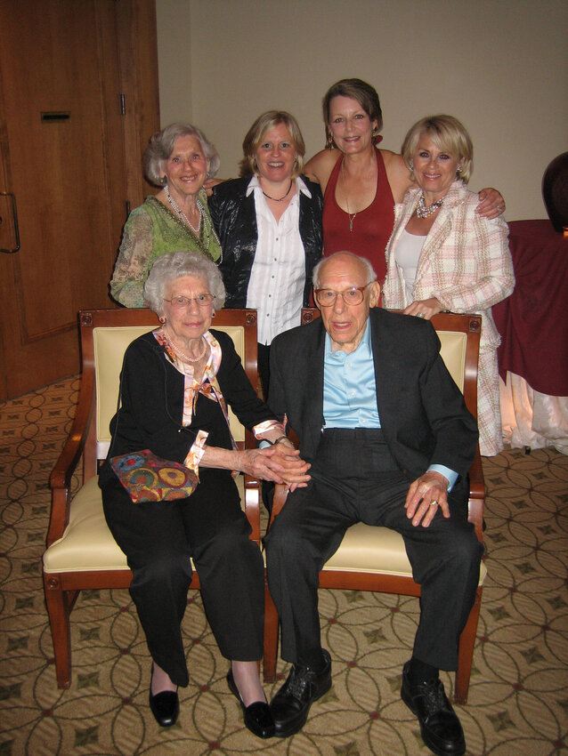 Sylvia Cherong Fein (front row, left, with her family) a multi-talented artist, bridge player, philanthropic fundraiser and more, died recently of natural causes at age 107.