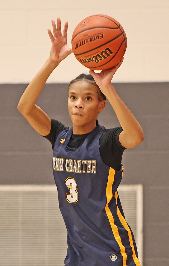 Freshman Laila Sharp came off the bench to provide some points for Penn Charter.