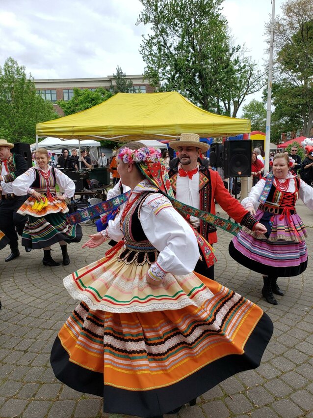 The Janosik Polish Dancers perform at the Pierogi Festival in the Port Richmond section of lower Northeast Philadelphia, which has a sizable Polish-American population.