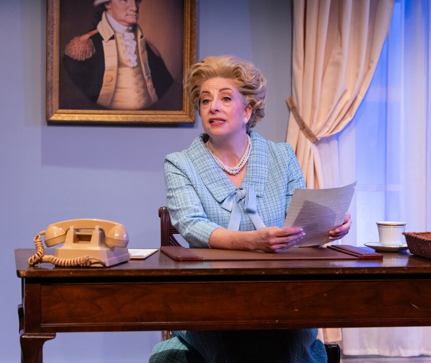 Sabrina Profitt shines in her portrayal of three first ladies in &lsquo;Tea for Three.&rsquo;