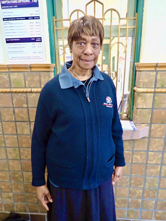 SEPTA ticket agent Barbara Lewis, who worked for the transportation agency for 32 years, was laid off from her job at the Chestnut Hill East train station at Bethlehem Pike and Chestnut Hill Avenue.