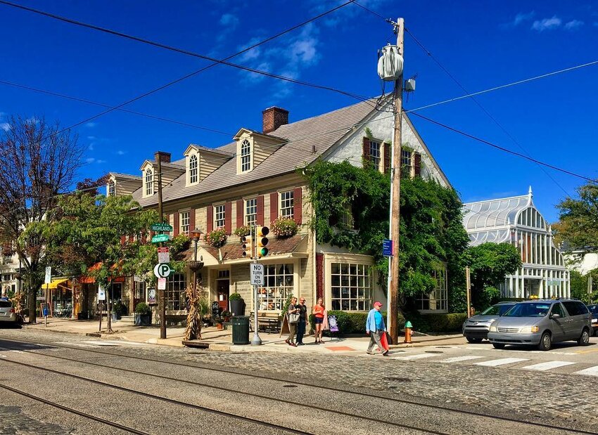 Preserving the character of a historic streetscape like that in Chestnut Hill is an intentional design choice.