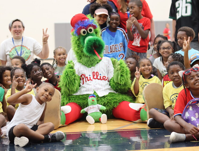 The Philly Phanatic is among many special guests who visit Horizons during the summer months.