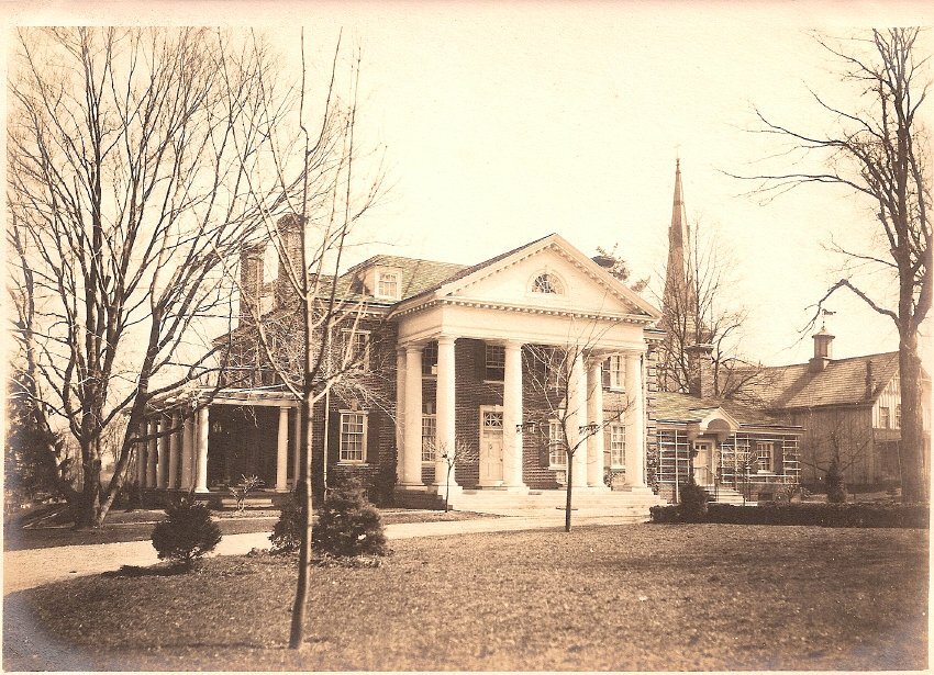 The Julia Hebard Marsden House, now owned by Temple Health-Chestnut Hill Hospital, has been altered and expanded over the years. In 1977, it became the Chestnut Hill Health Care Women's Center. Photo courtesy of the Chestnut Hill Conservancy Archives.