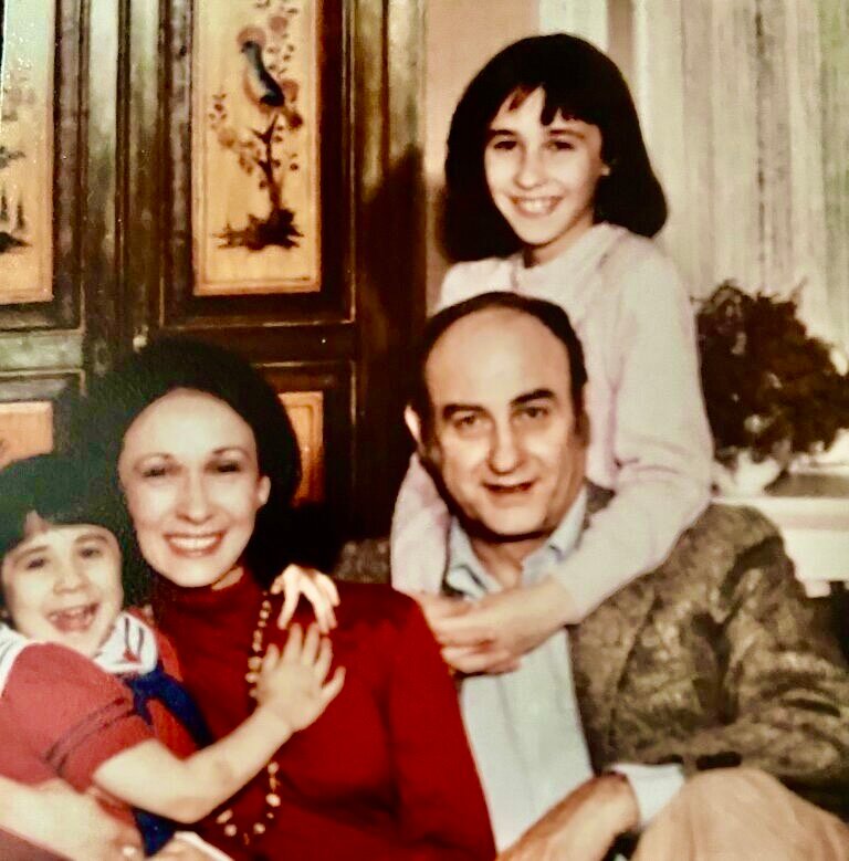Joe and Peggy Dolan pose with their daughters, Kelly Anne (hugging her mom) and Krissy before Kelly Anne died at age 6 on Oct. 5, 1976.