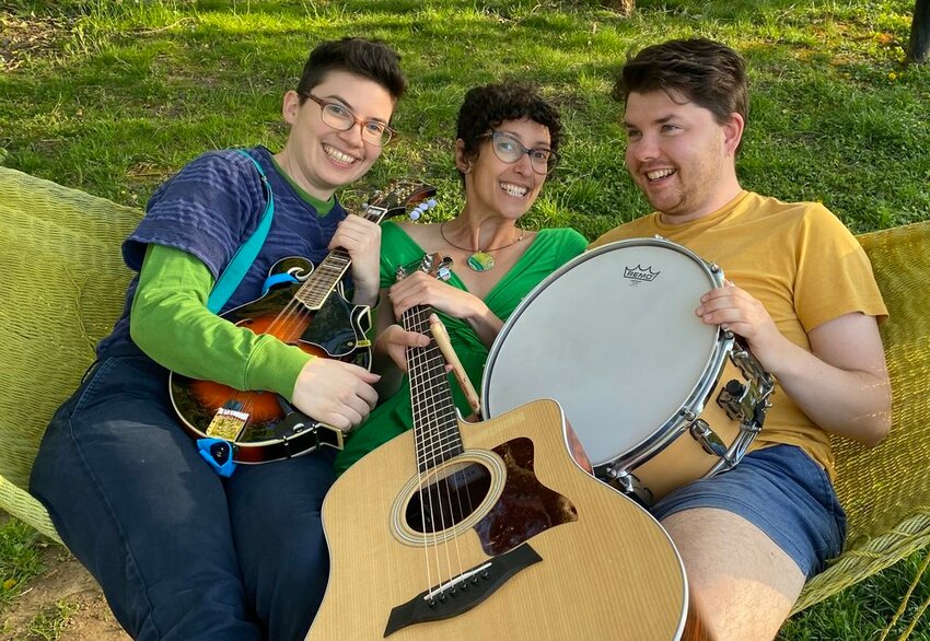 Ants on a Log, (from left) Julie Be, Anya Rose and Miles Crabtree, will open the Pastorius Park Summer Concert Series on June 19.