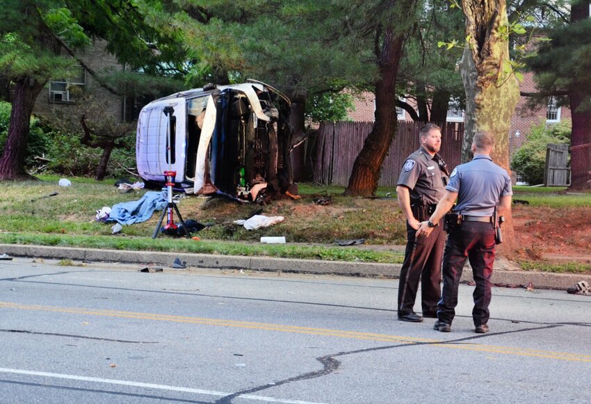 A medevac helicopter and multiple emergency responders were called to the scene of a recent fatal car crash at the intersection of Stenton and East Evergreen avenues. A new RCO aims to reduce such accidents, and has asked PennDOT about options for traffic calming in Chestnut Hill.