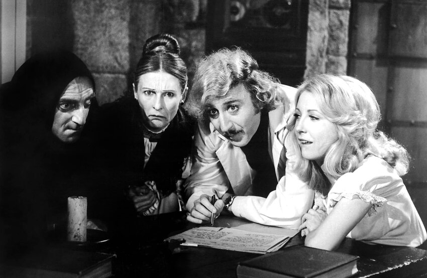 From left, Marty Feldman, Cloris Leachman, Gene Wilder and Teri Garr star in Mel Brooks&rsquo; &ldquo;Young Frankenstein,&rdquo; one of the &ldquo;funniest comedies ever made.&rdquo;