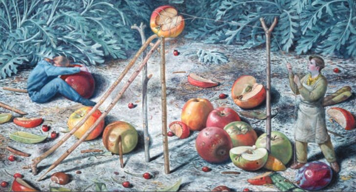 Maxwell Over, 1992-93, by Ronald Bateman (Gift of Ann E. and Donald W. McPhail, 2013). Oil on canvas; 28 x 40 in.