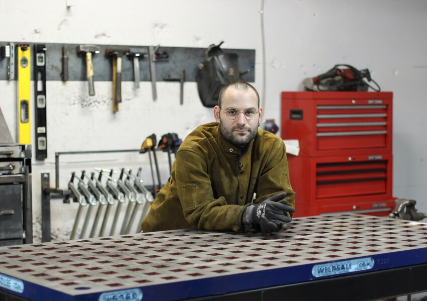 Andrew Clark, who attended Germantown Friends School and has been teaching glass blowing at the Crefeld School since 2013, is the owner of Clark Casting and Ironworks in Roxborough.