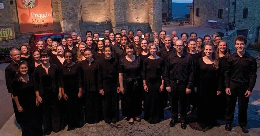 The Oct. 13 performance will bring together 32 of Coro Mundi&rsquo;s finest U.S.-based singers.