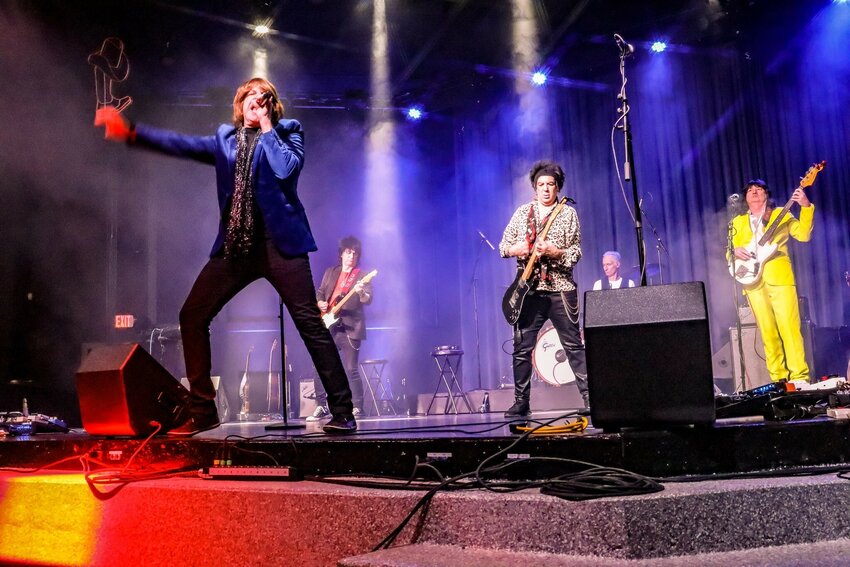 In &ldquo;Beatles vs. Stones: A Musical Showdown,&rdquo; tribute bands Satisfaction (above as the Rolling Stones) and Abbey Road (the Beatles) will battle in a performance Friday, Dec. 6, at the Keswick theater in Glenside.