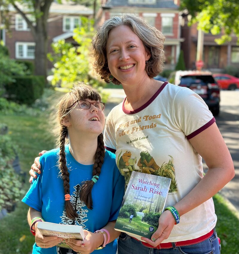 Jennifer Celeste Briggs, who grew up in Chestnut Hill and Mt. Airy, with her daughter, Sarah, the subject of Briggs' book released Jan. 21, &ldquo;Watching Sarah Rise: A Journey of Thriving with Autism.&rdquo;