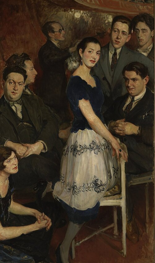&lsquo;Le Groupe des six,&rsquo; a 1922 painting by Jacques-&Eacute;mile Blanche, depicts five of Les Six, the composers collective that included &ldquo;King David&rdquo; composer Arthur Honegger, who is pictured in profile on the left.