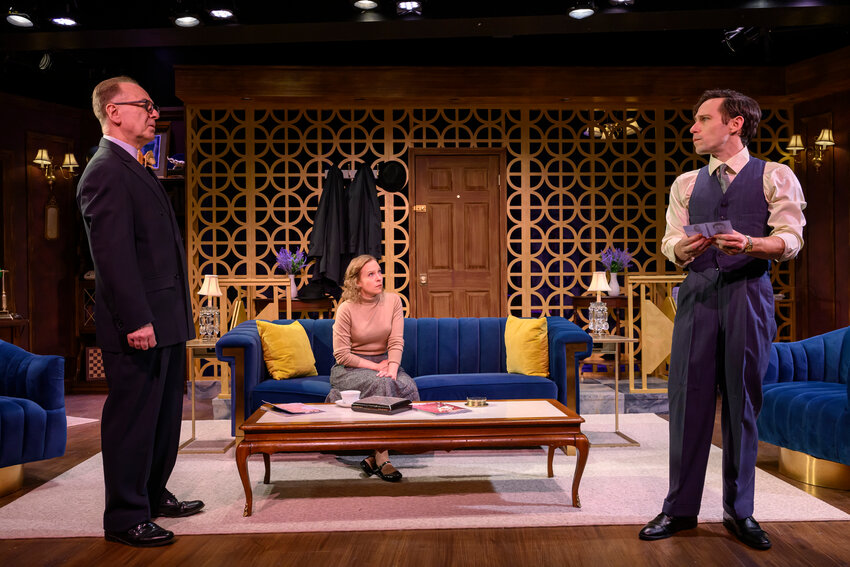 Paul L. Nolan, Anna Marie Sell and Jamison Foreman star in  the Act II Playhouse production of &ldquo;Dial M for Murder,&rdquo; running through April 27 in Ambler.