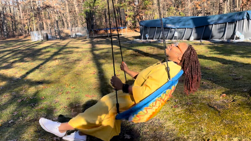 Author Tracey Michae&rsquo;l Lewis-Giggetts will lead a workshop on finding Black joy at Uncle Bobbie&rsquo;s Coffee &amp; Books. She often finds hers on the swings.