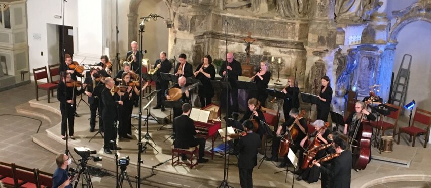 Tempesta di Mare, Philadelphia Baroque Orchestra, performs in Dresden, Germany, on tour in March 2022.
