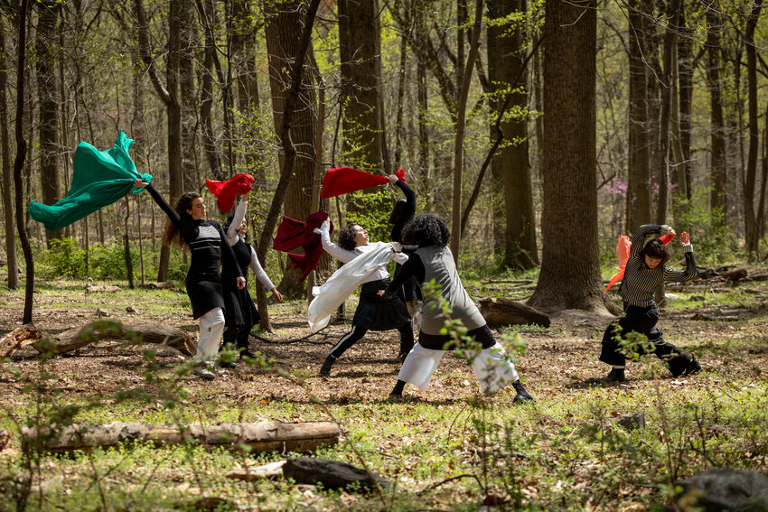 Performers quickly learned to become comfortable with nature during rehearsals of &ldquo;Terra: Bodies &amp; Territories.&rdquo;