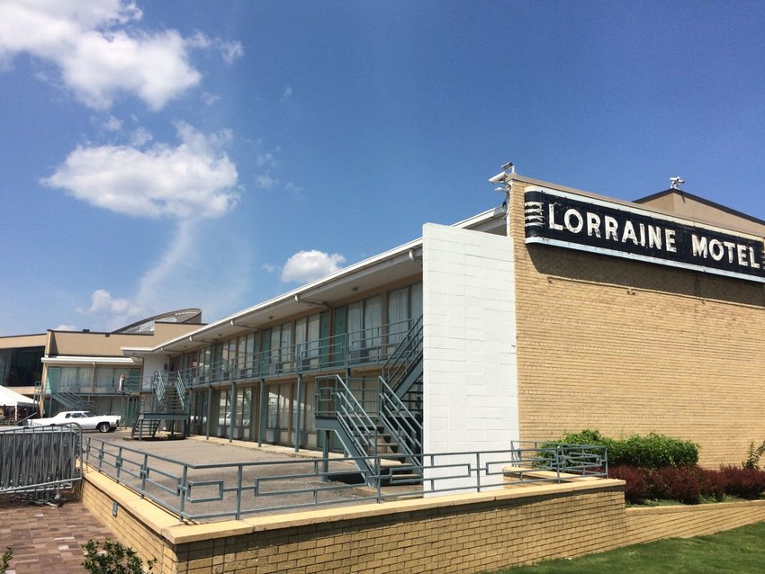 THE LORRAINE MOTEL, site of the Martin Luther King Jr. assassination in Memphis, Tennessee, is preserved as part of the National Civil Rights Museum.