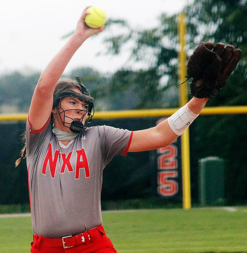 MADDY MEIERER fires a delivery home for Nixa.&nbsp;