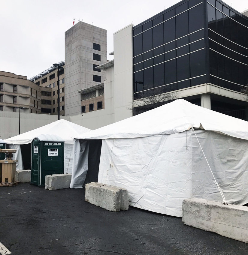 MERCY HOSPITAL IN SPRINGFIELD began using &ldquo;forward triage units&rdquo; in front of its north emergency room doors on March 23. Patients seeking care will first be assessed in these units, and if necessary, isolated.&nbsp;