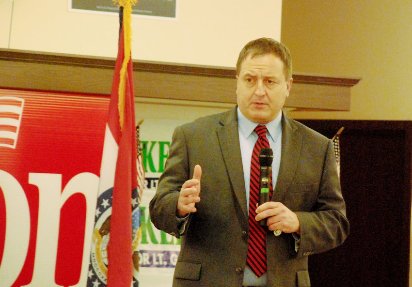 MISSOURI SECRETARY OF STATE JAY ASHCROFT spoke at a Republican campaign event in Ozark in October 2020. In 2022, Ashcroft is calling for the Missouri General Assembly to make several changes to Missouri election laws.