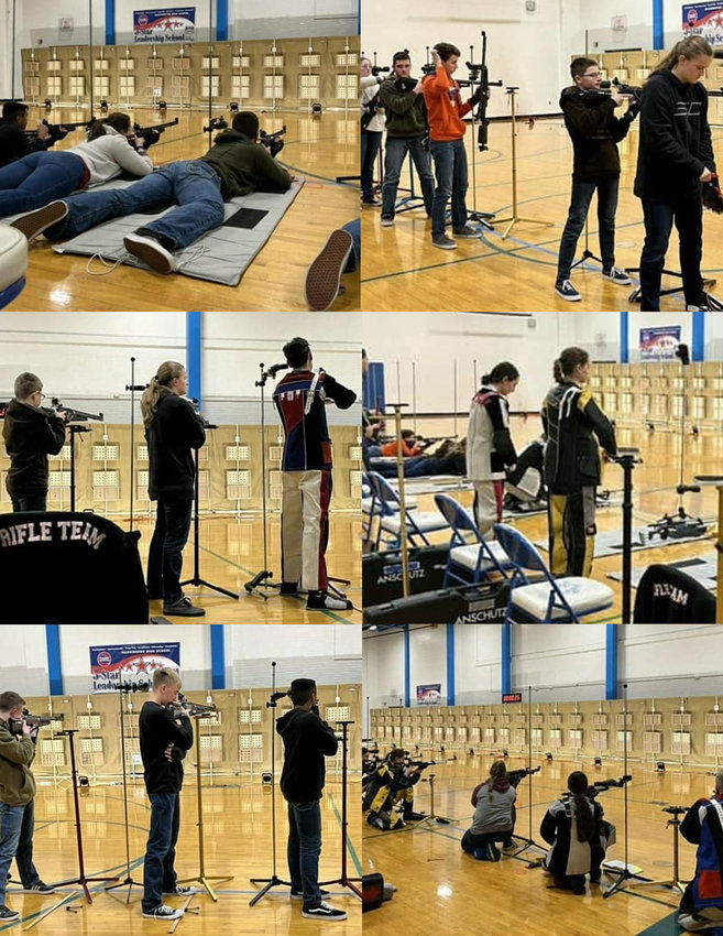 THE OZARK HIGH SCHOOL JROTC RIFLE TEAMS won championships in both the precision and sporter divisions at the 2022 Civilian Marksmanship Program (CMP) State Championship in Washington, Missouri, on Jan. 15.