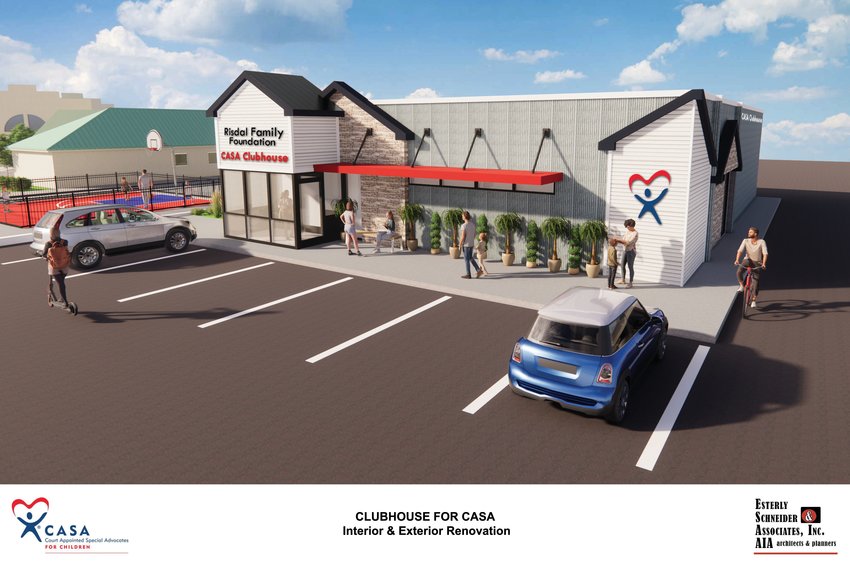 Exterior rendering of the new CASA Clubhouse.