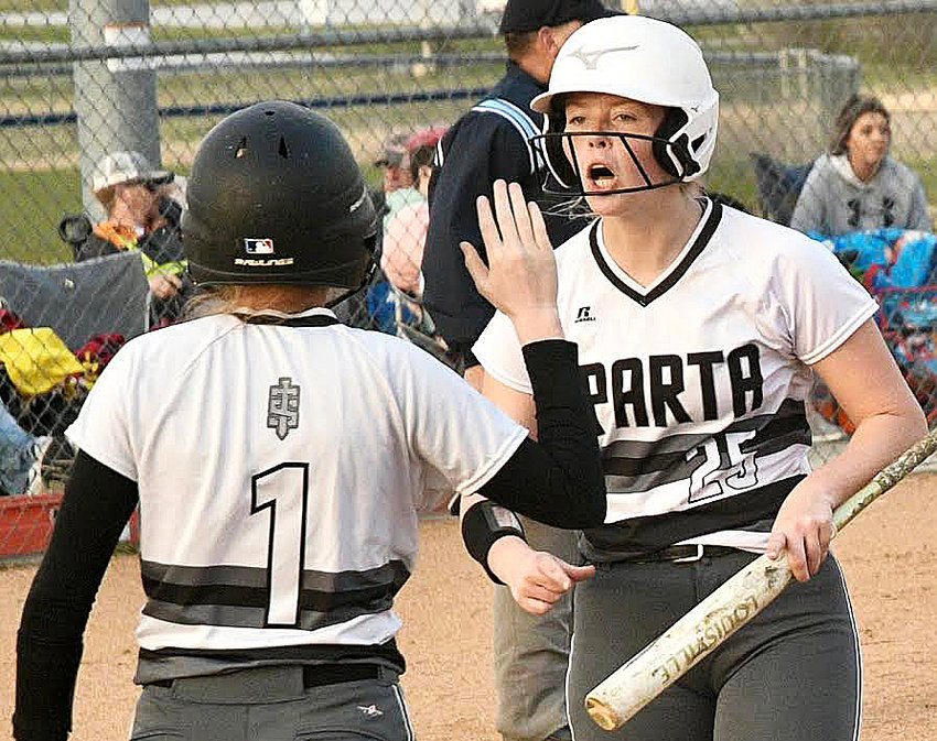 SPARTA&rsquo;S NATALIE WILKS, right, and the Lady Trojans enter Districts with a 20-2 record.