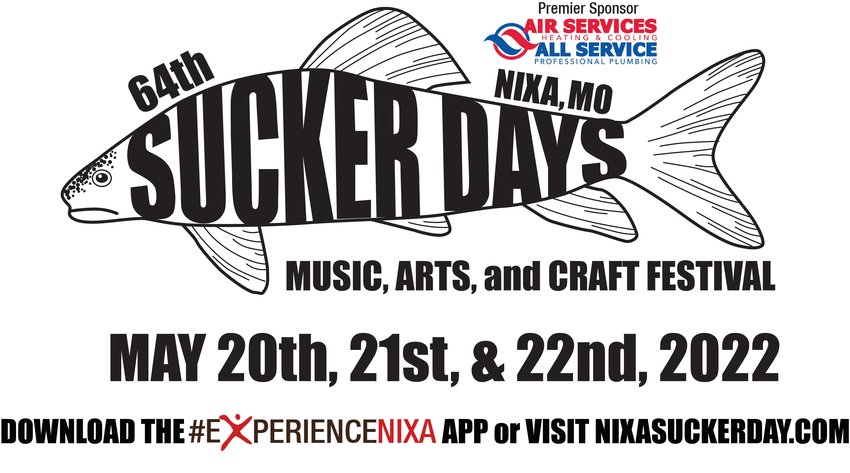Nixa Sucker Days is May 20-22, 2022.
