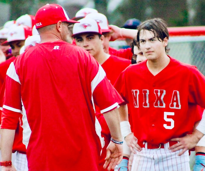 NIXA'S SAM RUSSO batted .300-plus both his junior and senior seasons for the Eagles.