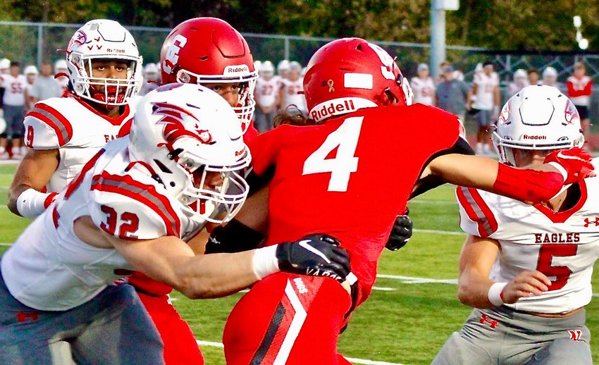 NIXA'S NATE BROWER has 22 tackles, including one TFL, to go along with one interception this season.