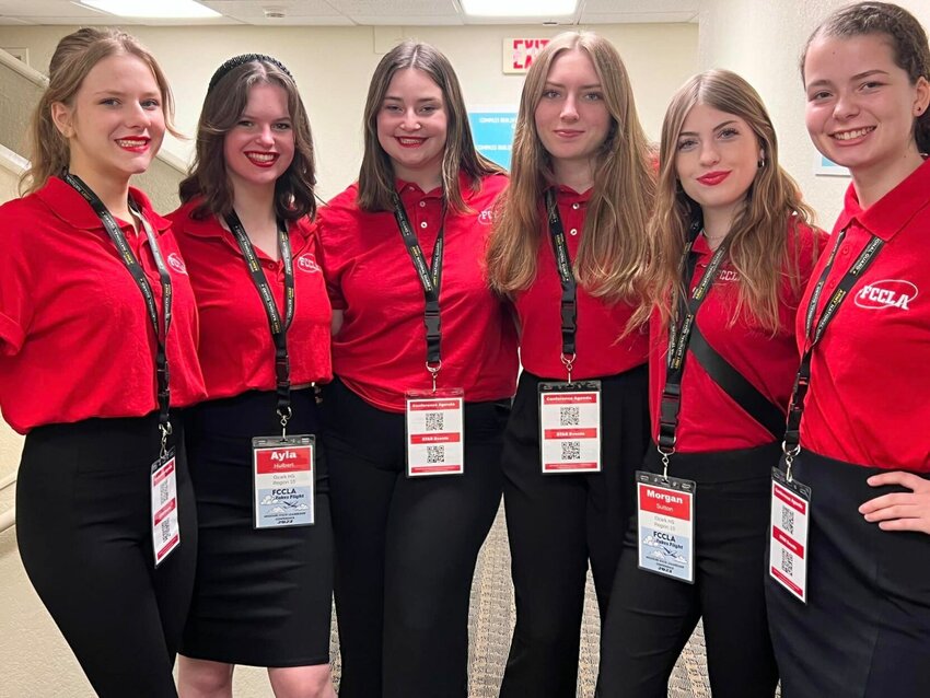 Five of the Ozark High School students who competed at the FCCLA state competition will advance to nationals in July.