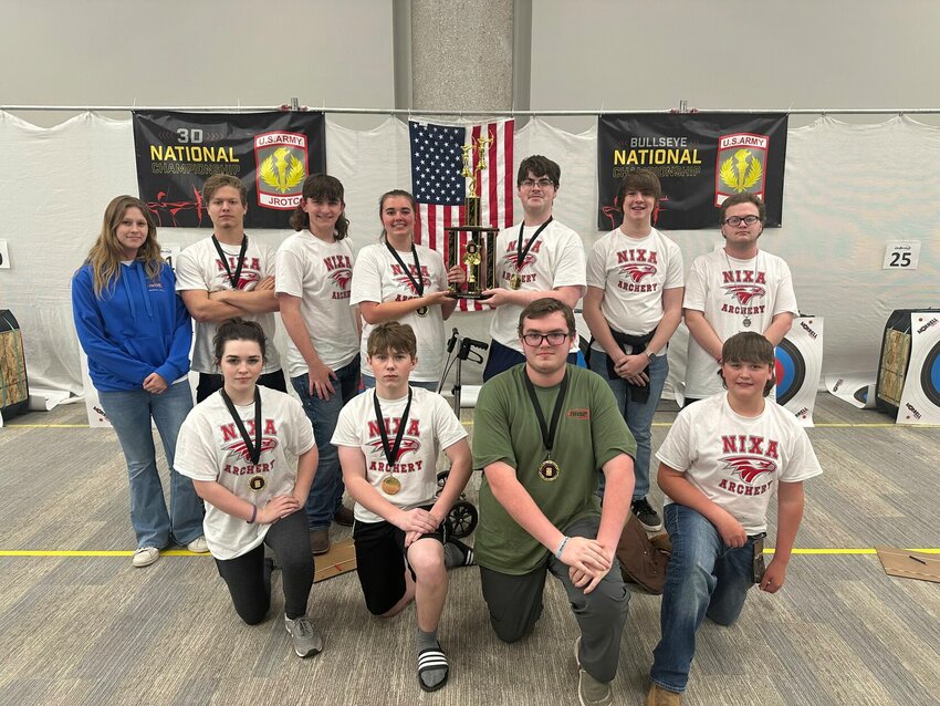 The Nixa JROTC Archery Team placed 2nd in Eastern Nationals Competition last weekend.