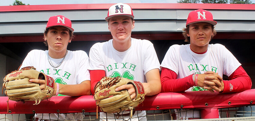 NIXA'S COLIN KELLEY, JACKSON GAMBLE AND WYATT VINCENT and their Eagles teammates will take on Liberty North tonight at 7 in a Class 6 semifinal.