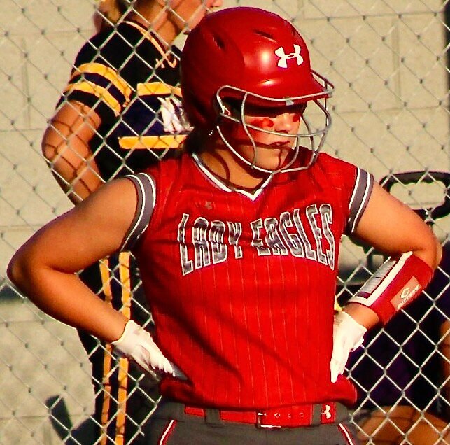 NIXA'S SARA SWEANEY finished her career as the Lady Eagles' career home run leader.