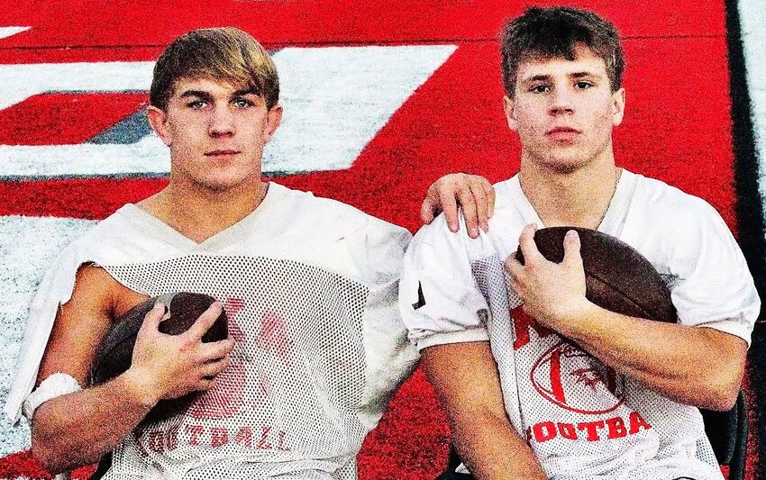 NIXA'S MALACHI RIDER AND DYLAN REBURA will lead the Eagles into their Class 6 Quarterfinal trip to Rockhurst tonight.