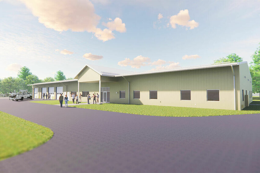 Agriculture and Electrical Distribution Systems Building rendering.