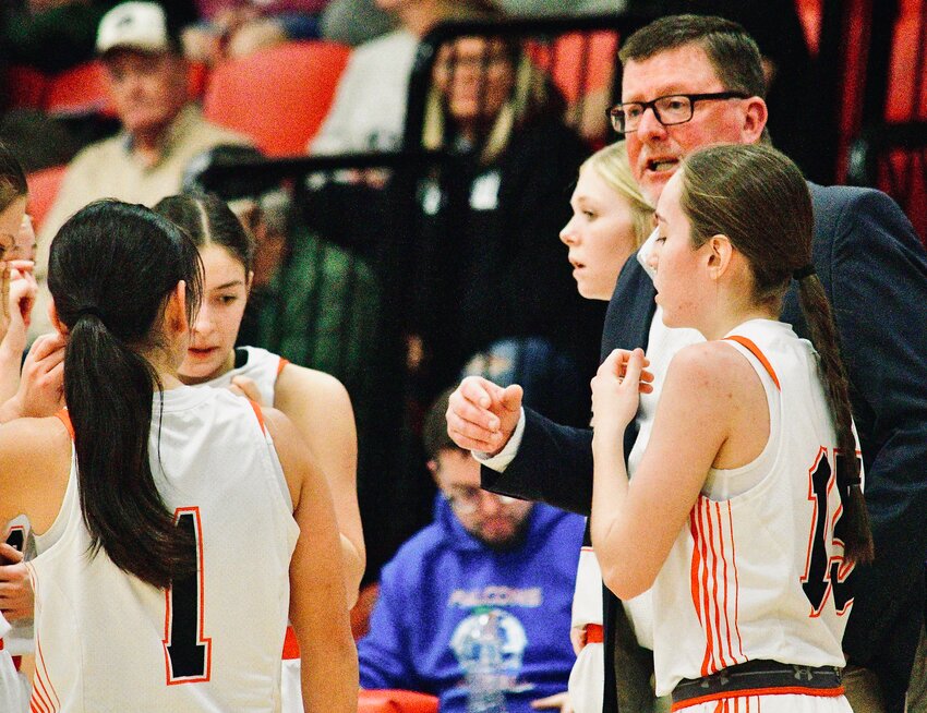 REPUBLIC COACH KRIS FLOOD and the Lady Tigers meet Nixa in a Class 6 District 5 semifinal tonight.