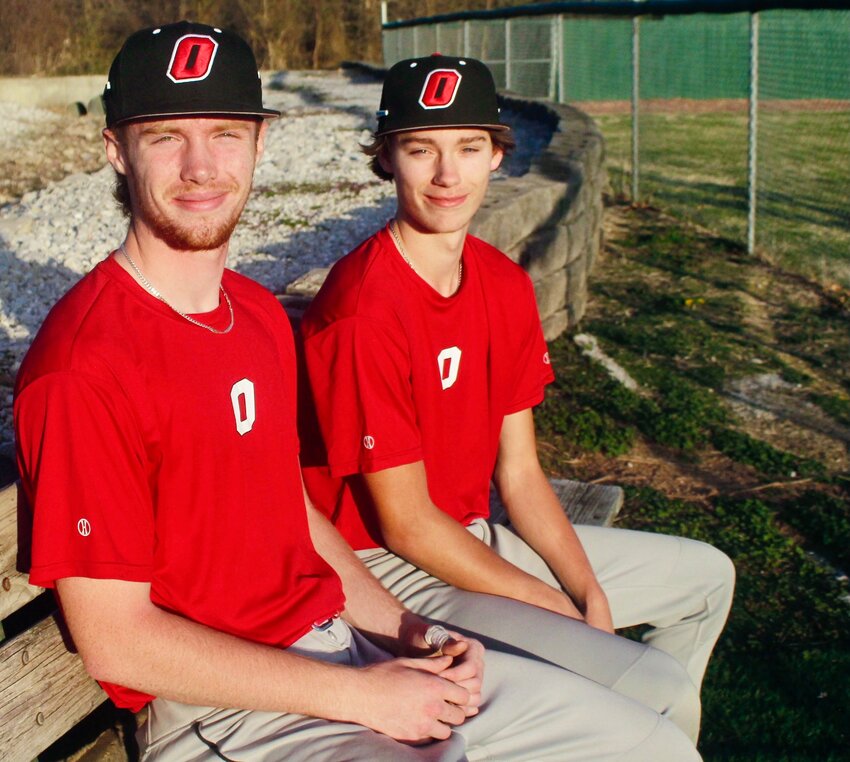 OZARK'S COOPER PUMPHREY AND HUDSON ROBERTS will be counted on this spring to lead the Tigers' pitching staff.
