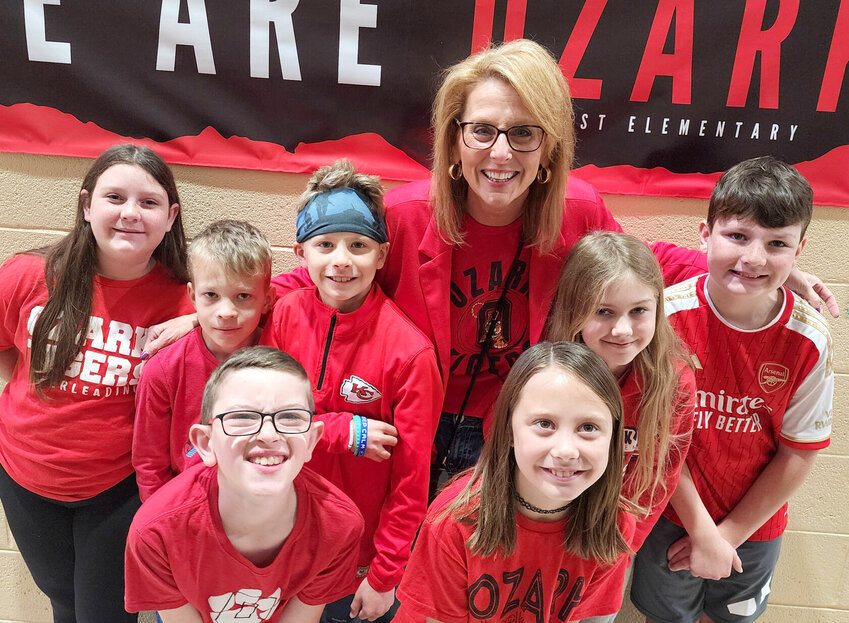 Ozark students show their Ozark Tiger pride by wearing red on Fridays.